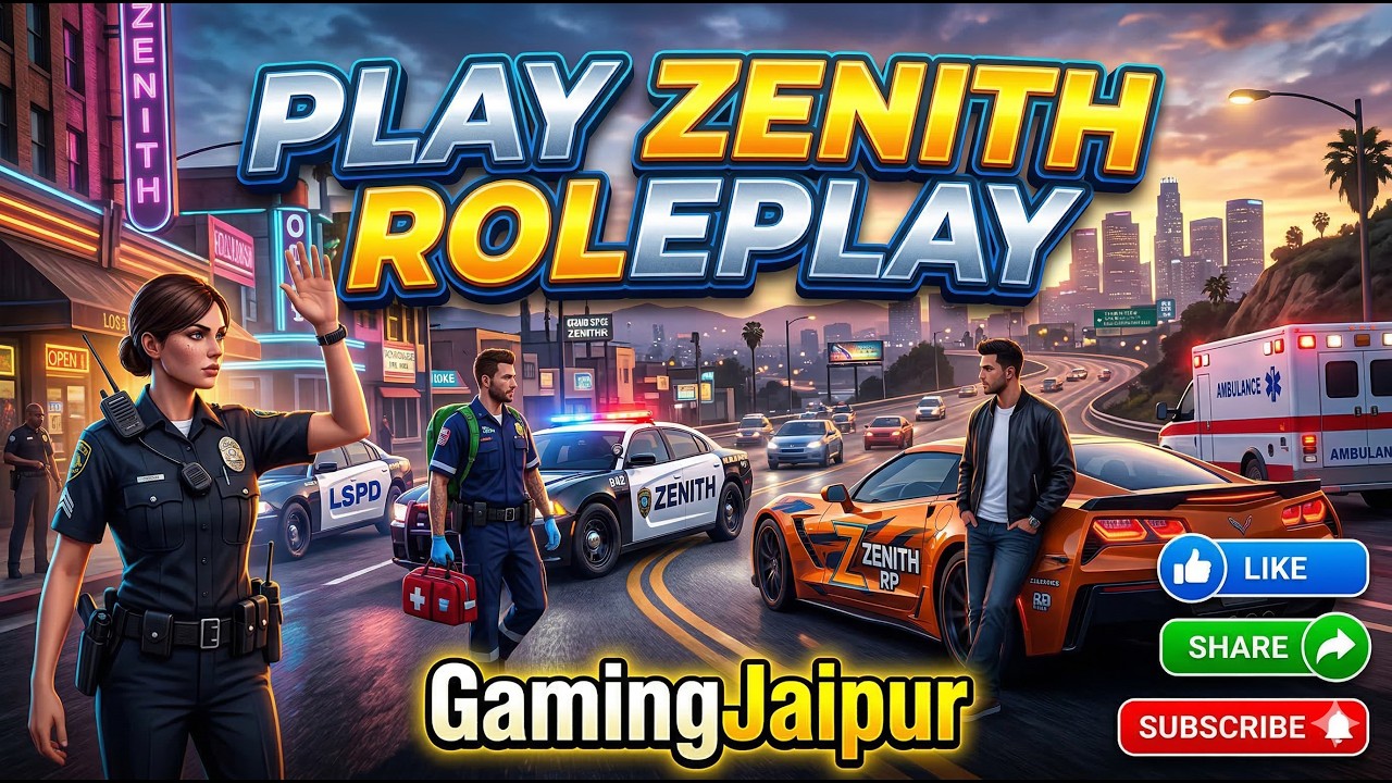 🔴Play Zenith Roleplay Live (2026) - Must See Action!🔴|GamingJaipur