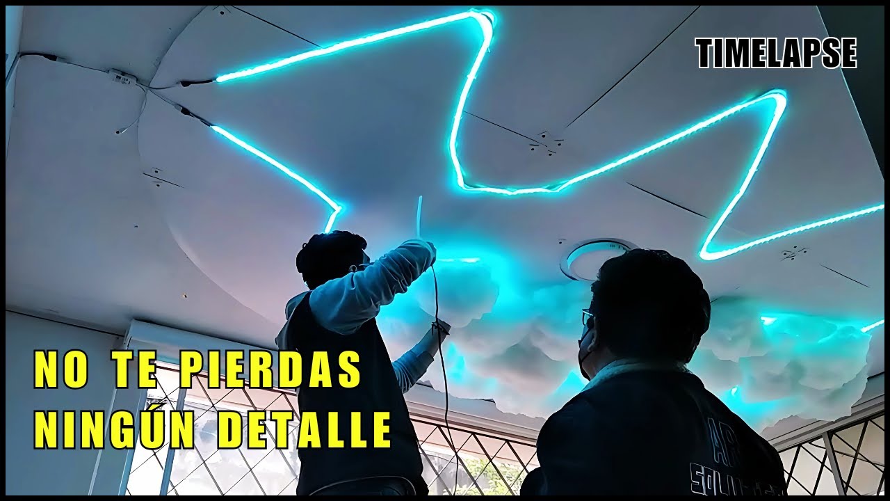 Instalación de NUBES LED con TIRAS LED