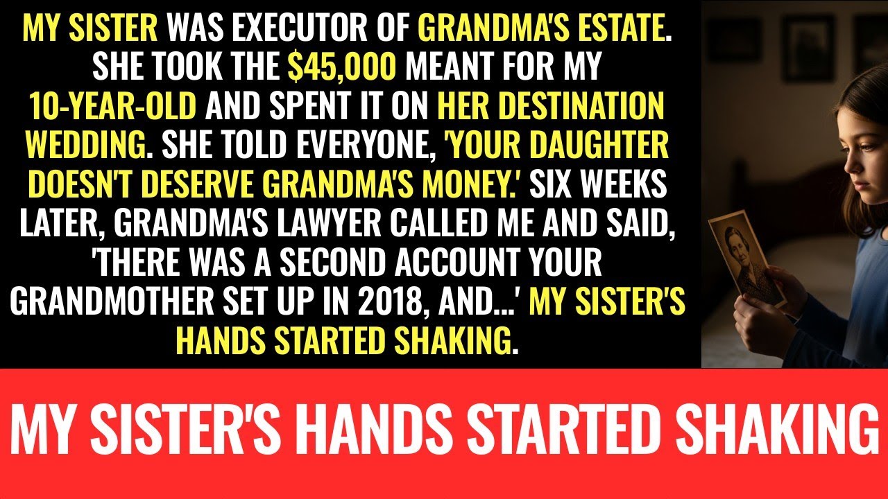 My sister spent my 10-year-old's inheritance on her wedding—then Grandma's lawyer called