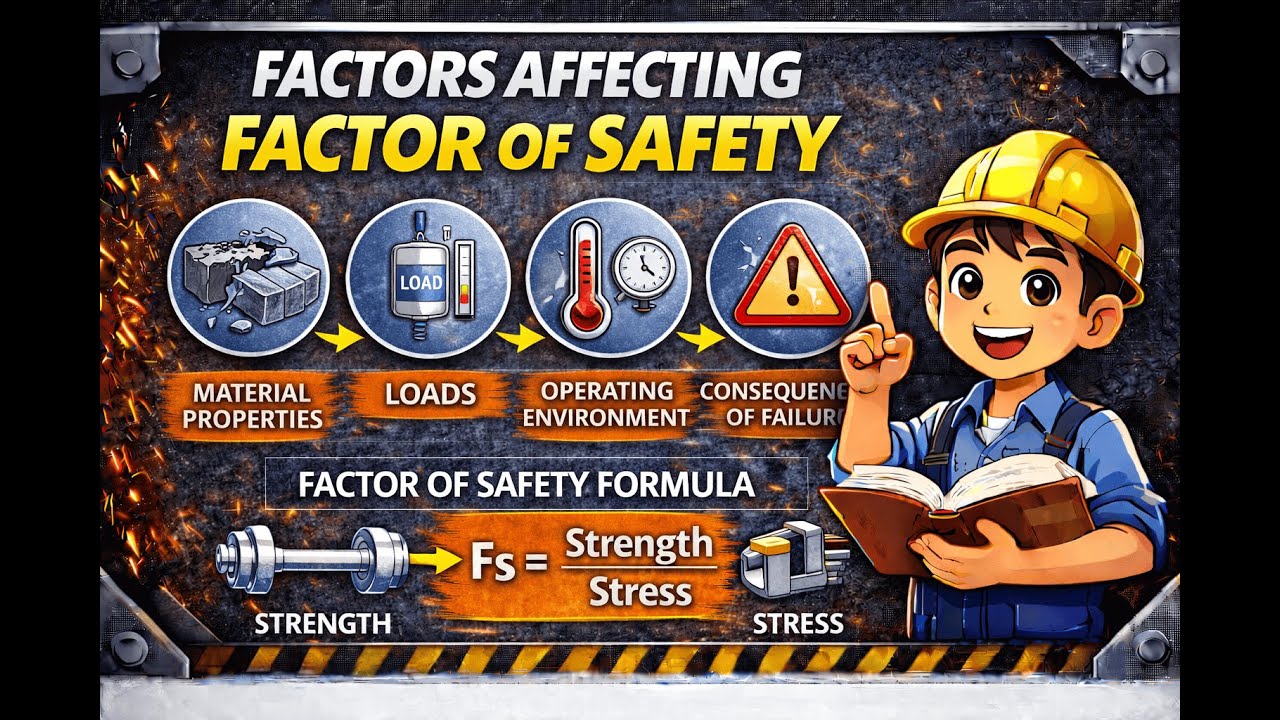 Factors Affecting Factor of Safety (FOS) | Machine Design | Polytechnic