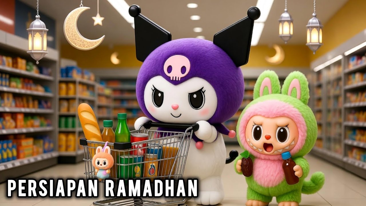 Kuromi & Labubu Belanja Persiapan Puasa di Supermarket🛒 | Episode 3