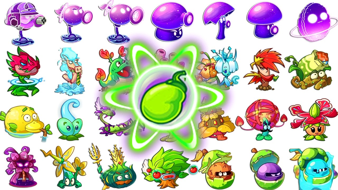 Pvz 2 Chinese Challenge - All New Plants LEVEL 1 Power Up vs Gargantuar Zombie