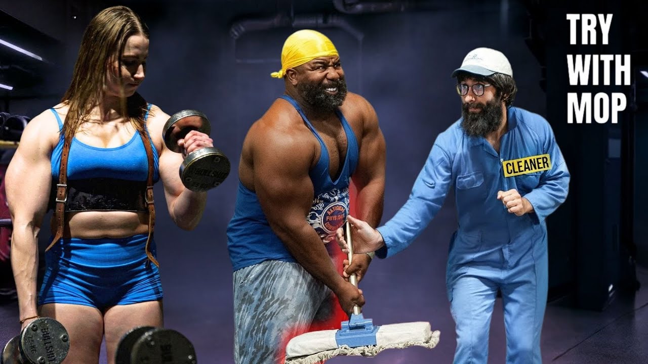 ANATOLY Uses 32kg Mop in the Gym | Gym Bros Underestimated Him… Until He Humbled Them 💪🧹