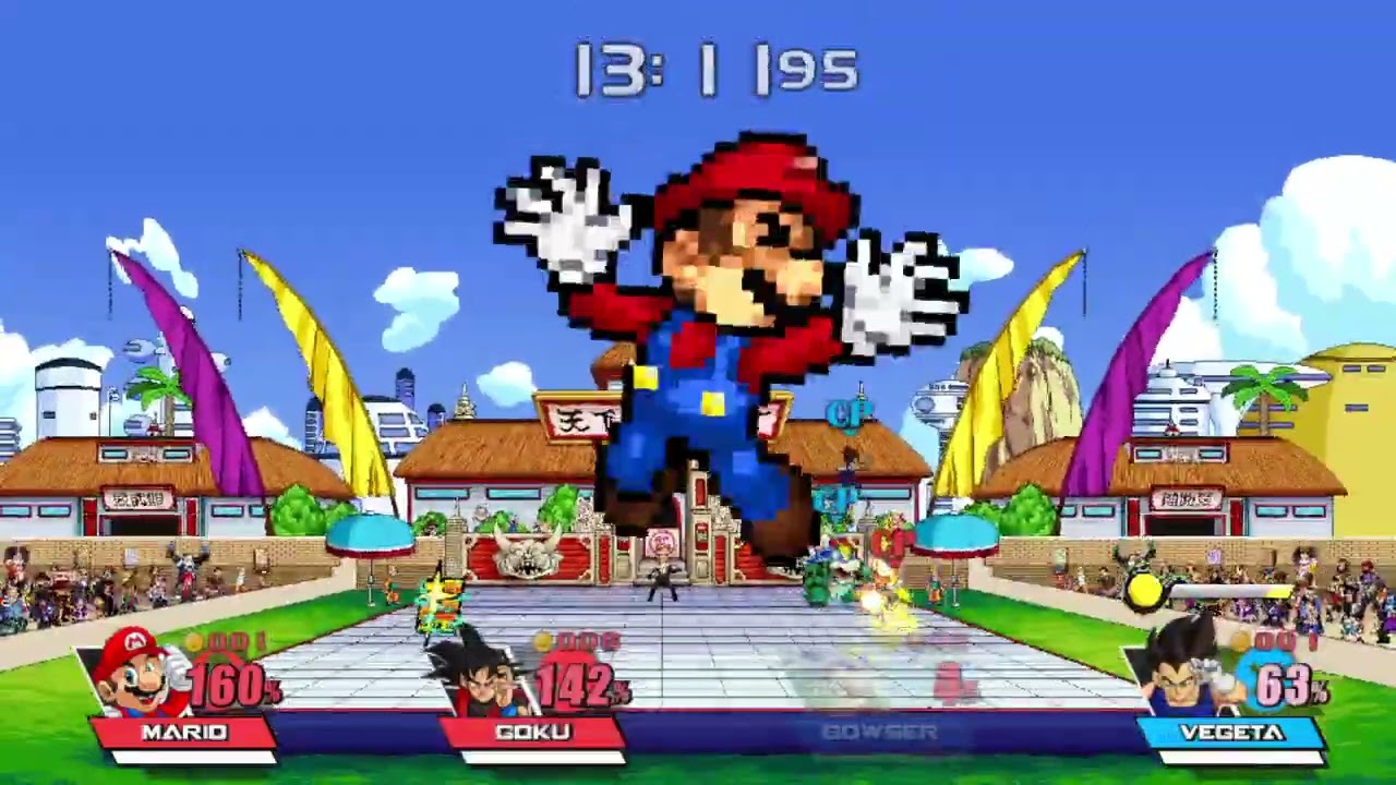 Super Smash Bros Crusade: Mario And Goku Vs Bowser And Vegeta