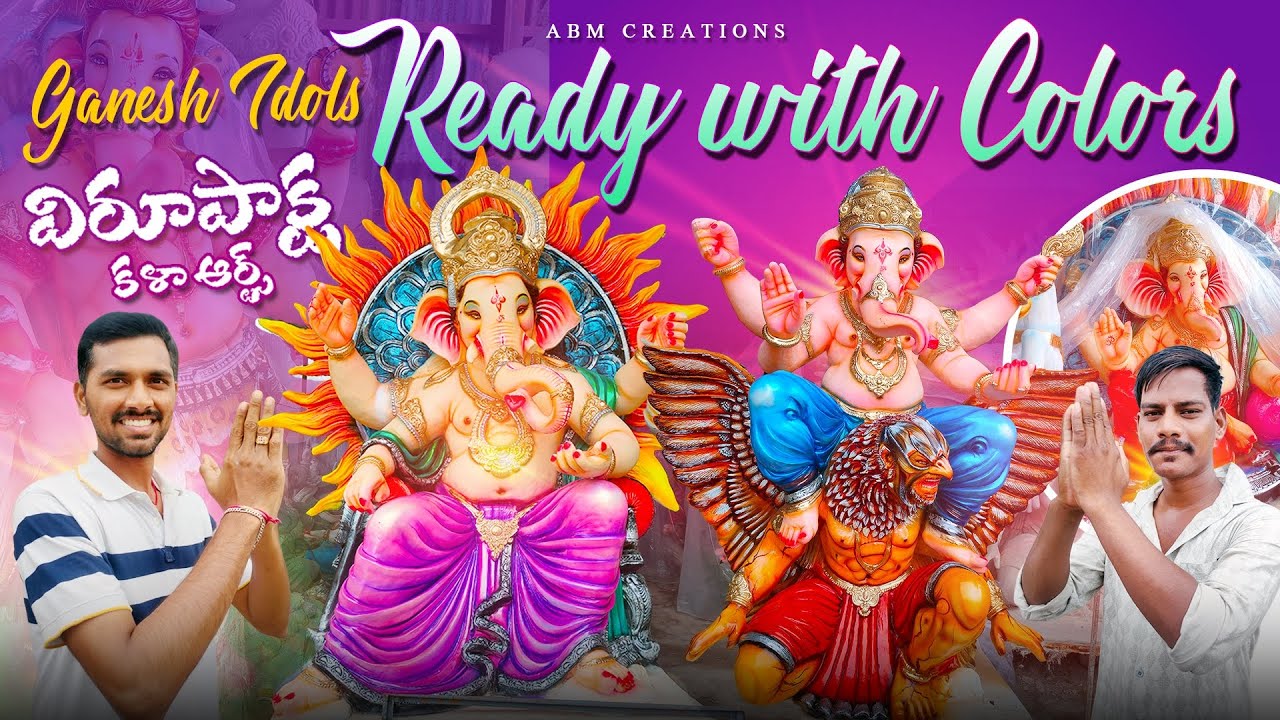 Ganesh Idols of Virupaksha Kala Arts | Ganesh making | ABM Creations