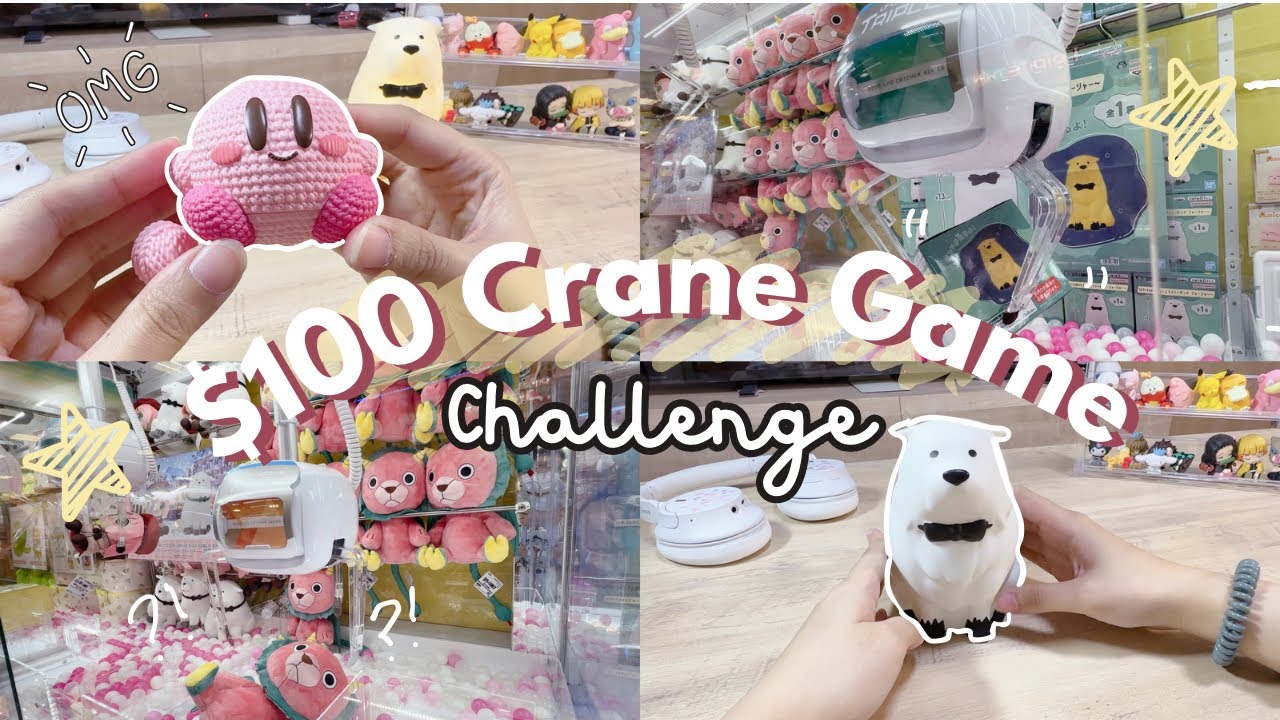 Spending $100 on Japanese Crane Games 💸 SPYxFAMILY, Kirby, Japanese Snacks, and Pokemon 👾🕹️