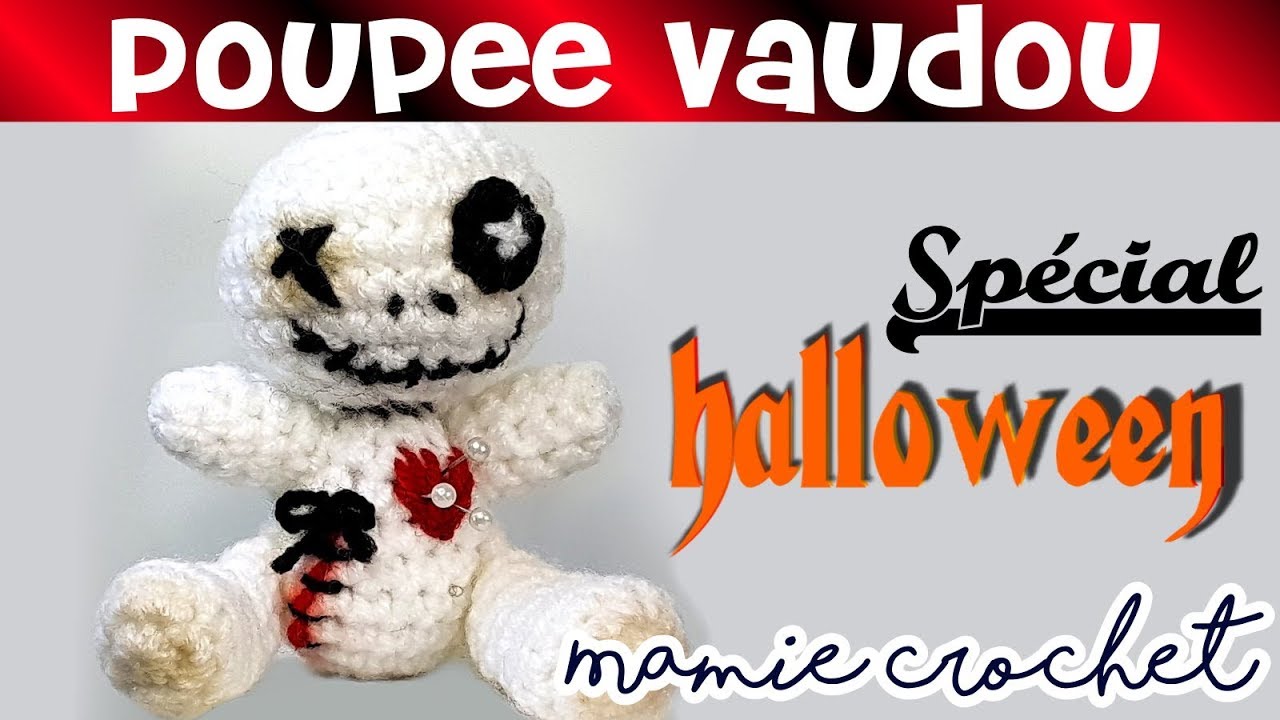Spécial halloween au crochet Pas à pas petite poupée vaudou