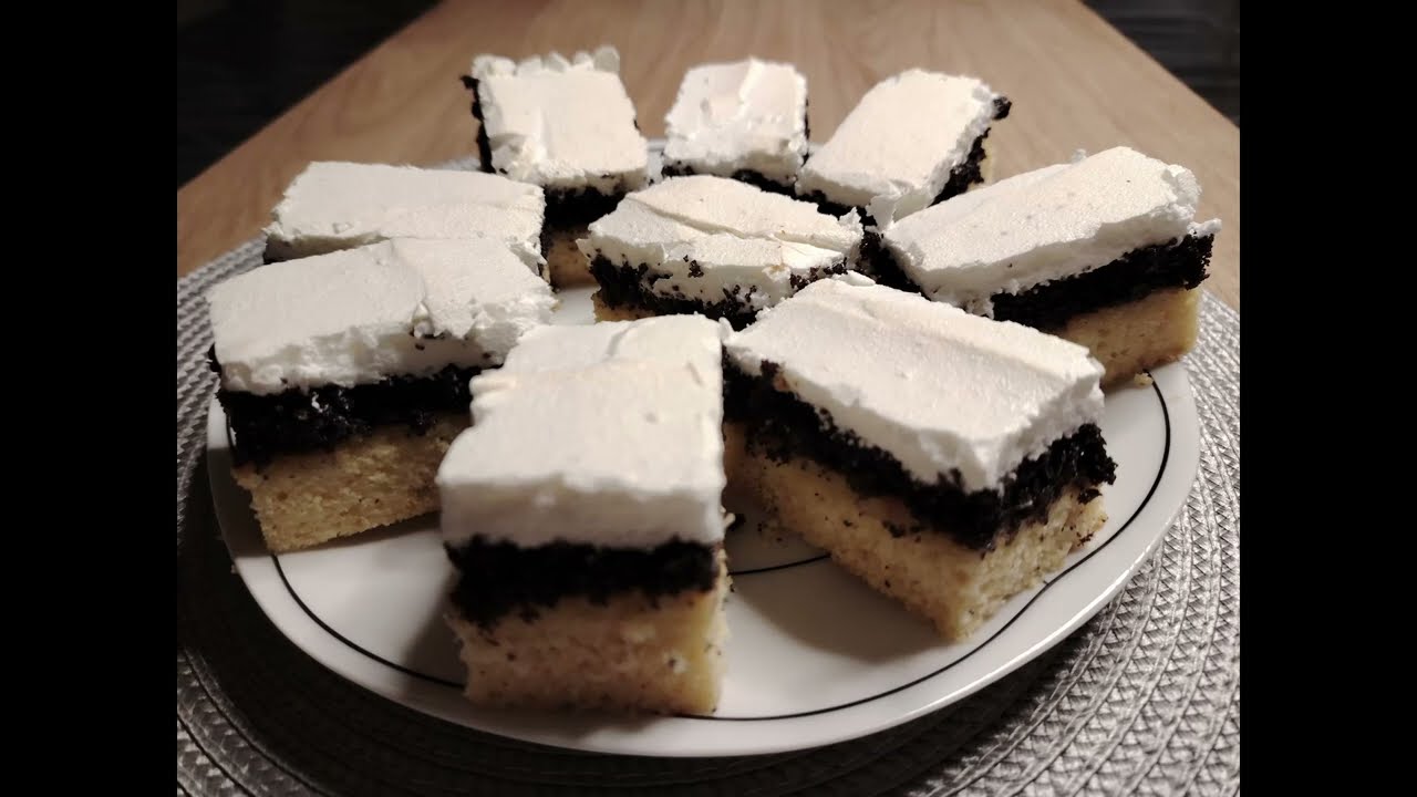 Panama kocke, sočni kolač sa makom - Poppy seed cake