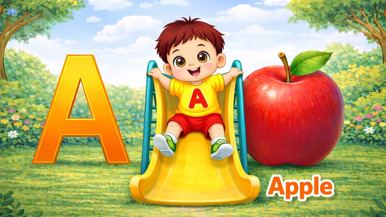ABC Song for Kids | A to Z | ABC Phonics song for Toddlers | Phonics Fun with A for Apple #abcd