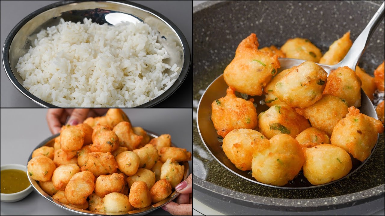 I Combined Leftover Rice With Dahi & Make This Delicious Snacks Recipe | Easy Rice Ball Recipe