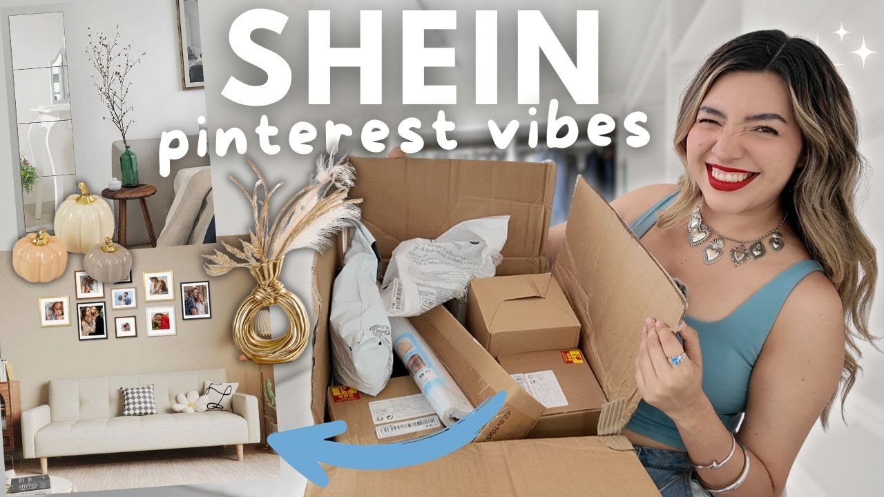 Haul SHEIN decoración y organización HOGAR! 🏡 Comprando COSAS en shein  AESTHETIC Unboxing  📦