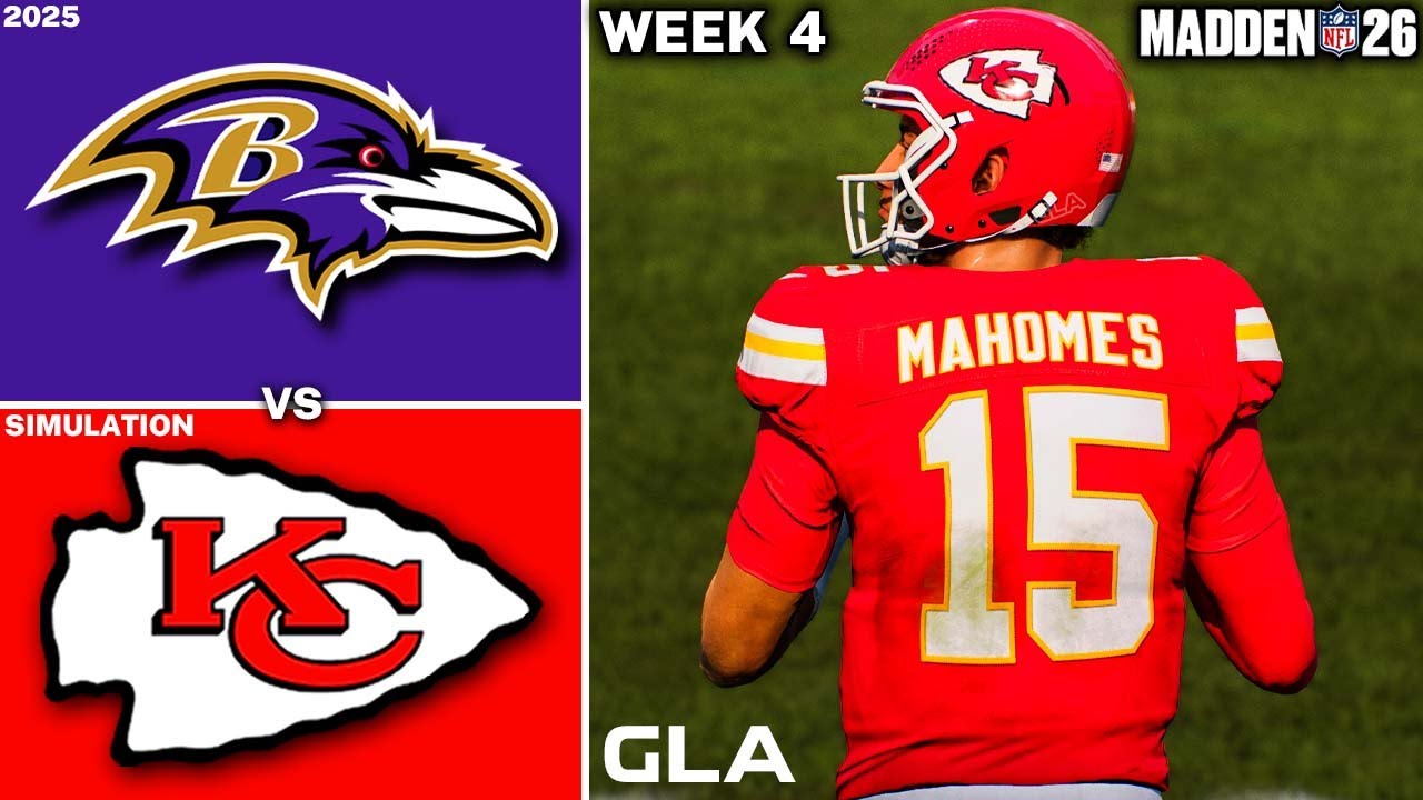 Ravens vs. Chiefs | Week 4 Simulation | Madden 26 PS5 Gameplay