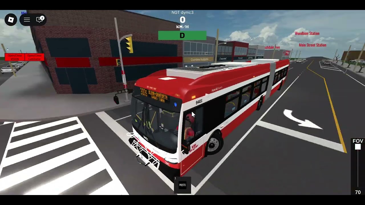 [Roblox] NGT TTC | 300S Bloor Danforth Blue Night | 9401