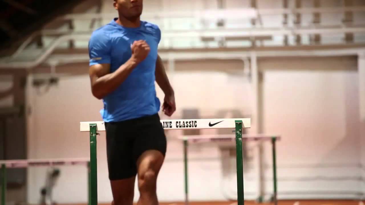 World-class multi-event athletes Ashton Eaton and Brianne Theisen-Eaton train in Eugene
