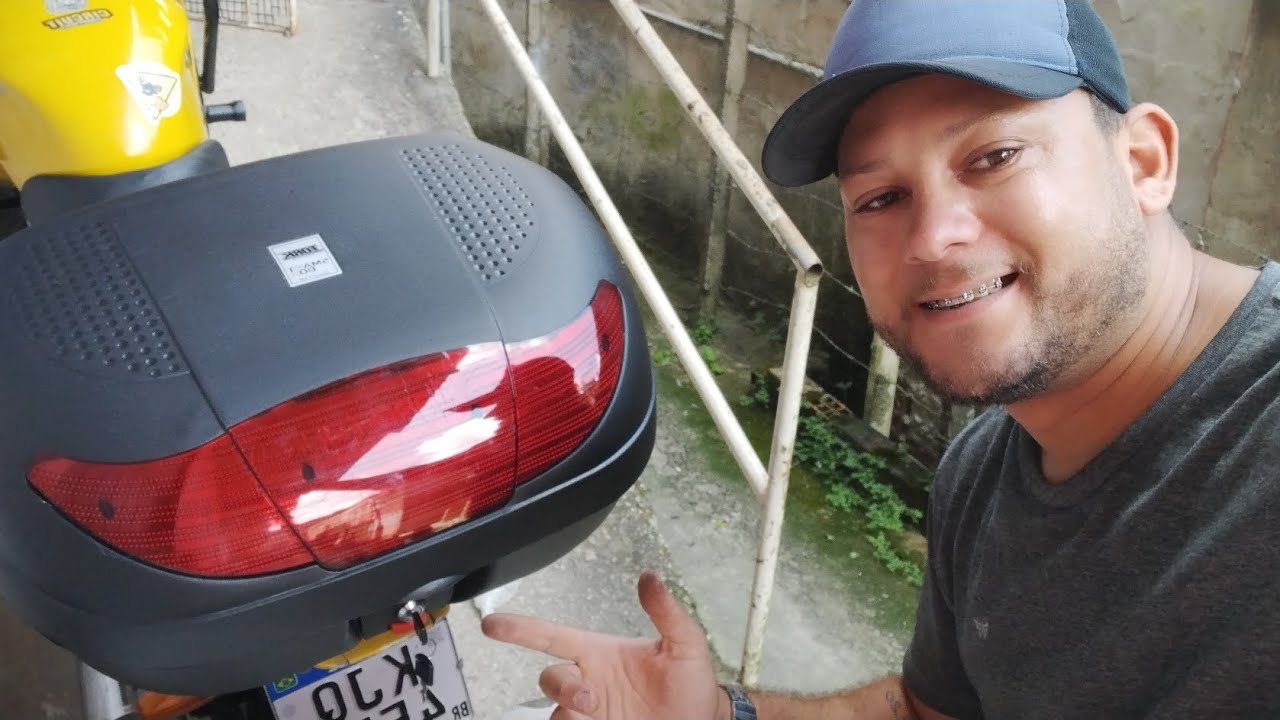como instalar um baú ou bauleto na cbx 250 Twister