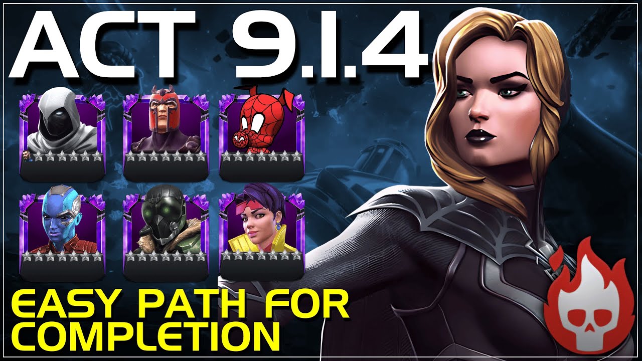 MCOC: Акт 9.1.4 &mdash; Легкий путь к завершению &mdash; Void против Black Widow CV &mdash; 2024