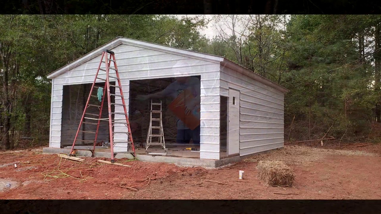 Storage Building Install by Eagle Carports