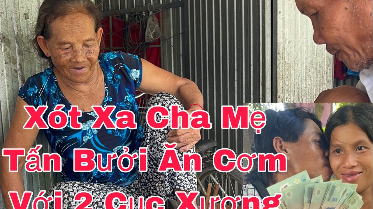 Xót Xa! Cha Mẹ Tấn bưởi Ăn Cơm Chỉ Có 2 Cục Xương 