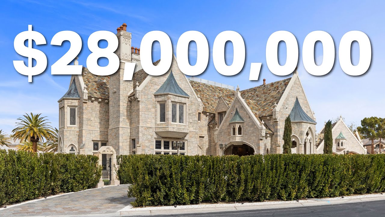 $28 Million Dollar Castle in Las Vegas | 2928 Coast Line Court | The Lakes