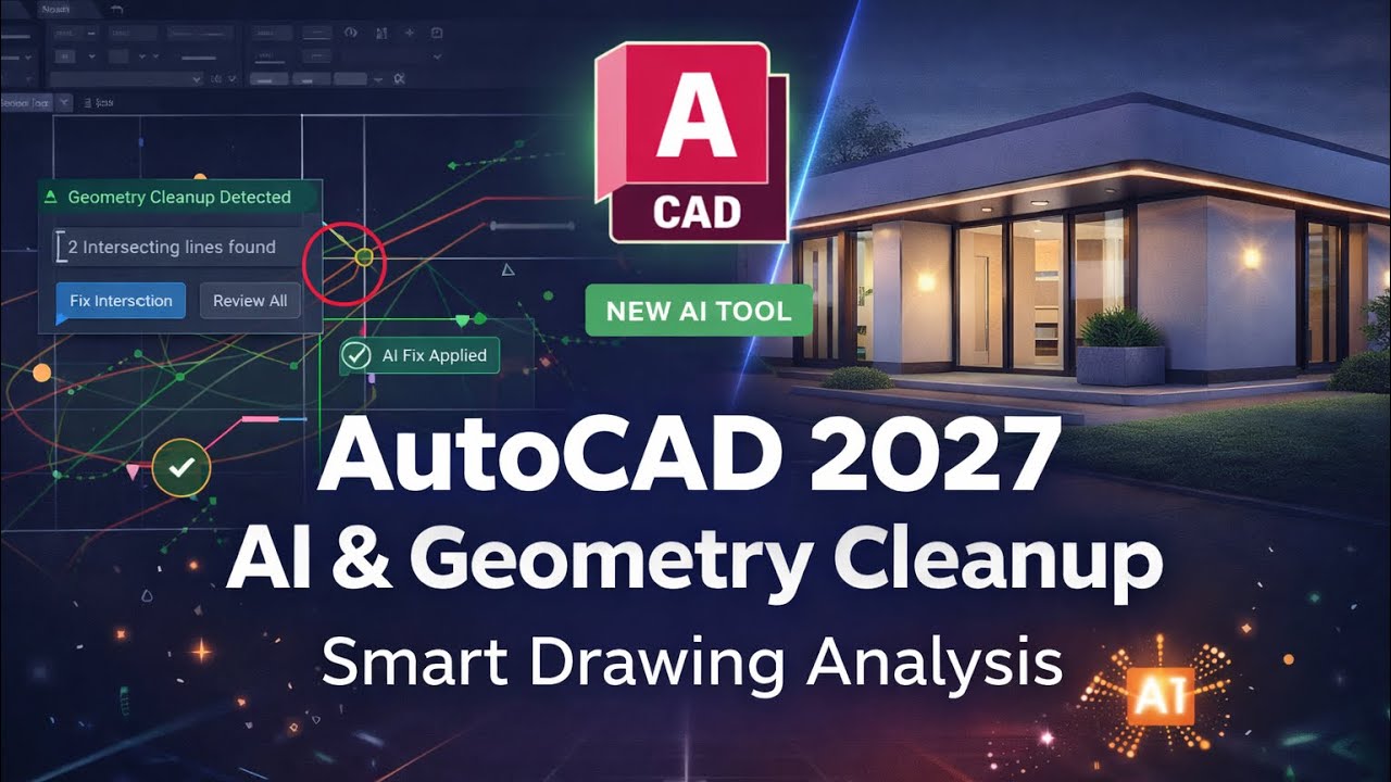AutoCAD 2027 AI & Geometry Cleanup: Smart Drawing Analysis