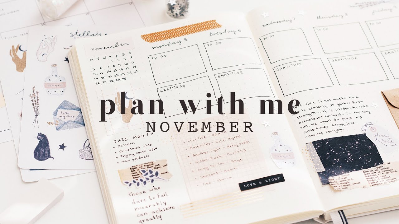 Планирование ноября со мной | bullet journal