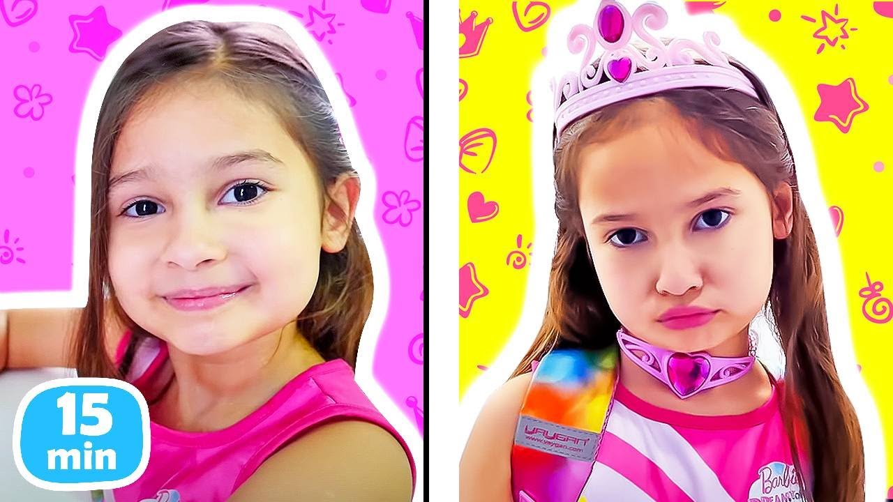 Selín va a la escuela vestida de princesa