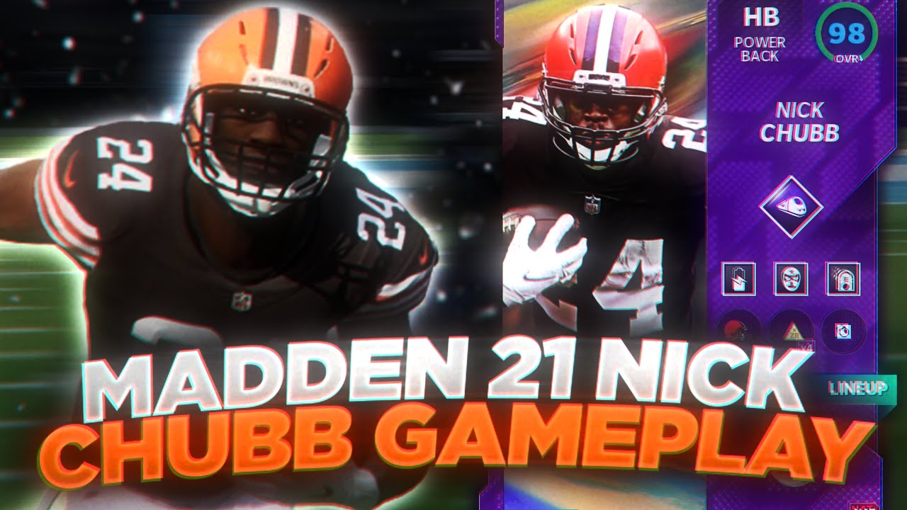 LTD NICK CHUBB RUNS WILD! BEST RB IN THE GAME? 96 OVR LTD  NICH CHUBB GAMEPLAY!