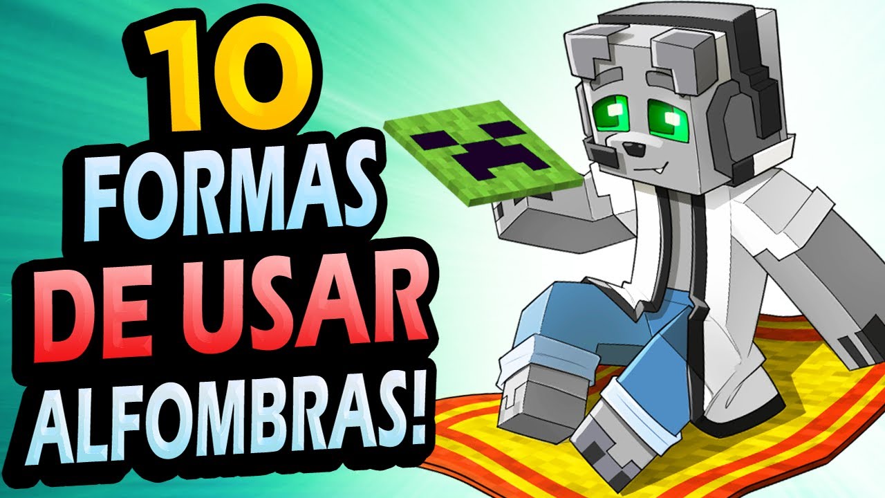 ✅ +10 Formas de USAR las ALFOMBRAS en Minecraft!