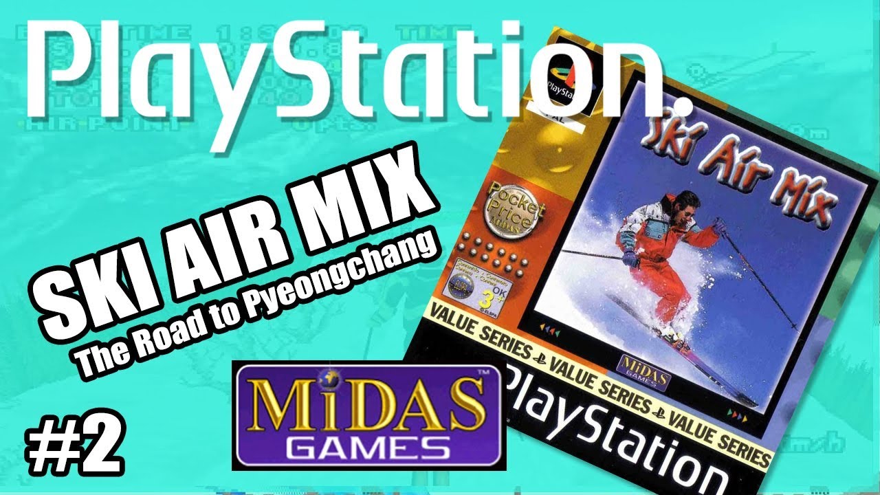 SKI AIR MIX gameplay playthrough - Playstation PSX PS1 - Midas games