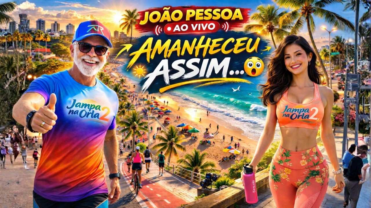 JOÃO PESSOA AO VIVO 😱 | O Amanhecer nas Orlas Está Assim Hoje ☀️🌴