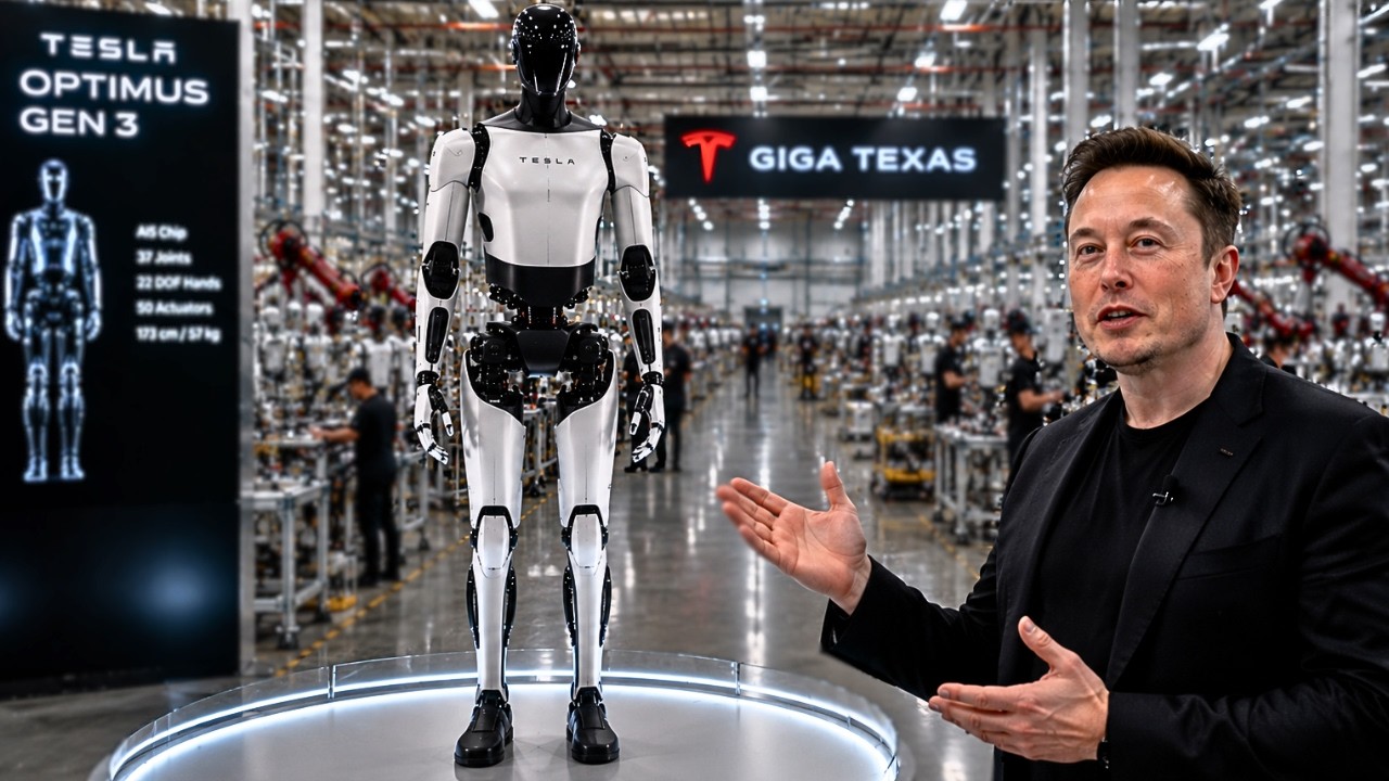 Tesla Optimus Gen 3: 1,000 Robots Dominate Giga Texas &mdash; 10M Coming