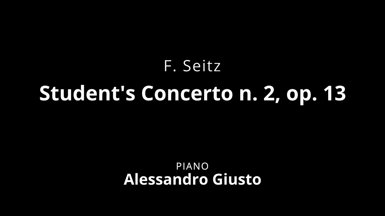 F. Seitz, STUDENT CONCERTO N. 3 op. 12 | Piano accompaniment