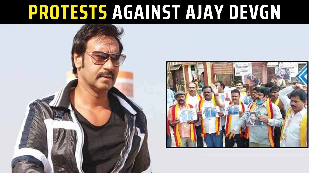 Hindi National Language Row: PROTESTS against Ajay Devgn over his controversial comment