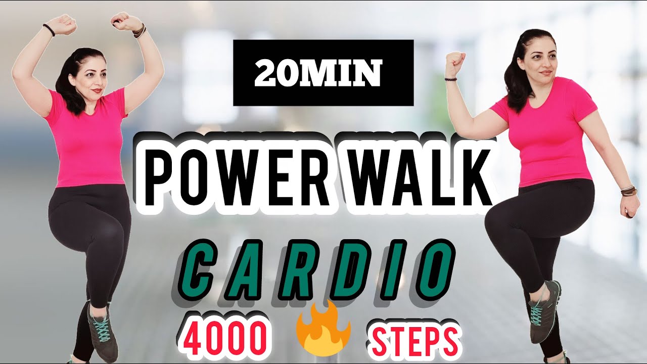 Burn Calories Fast 20-Minute Walking Cardio | 4000 Steps Fat-Burning Workout .