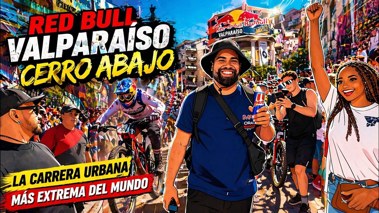 Viví la locura de Red Bull Valparaíso Cerro Abajo 🇨🇱🔥 ¡La carrera urbana más extrema del mundo!