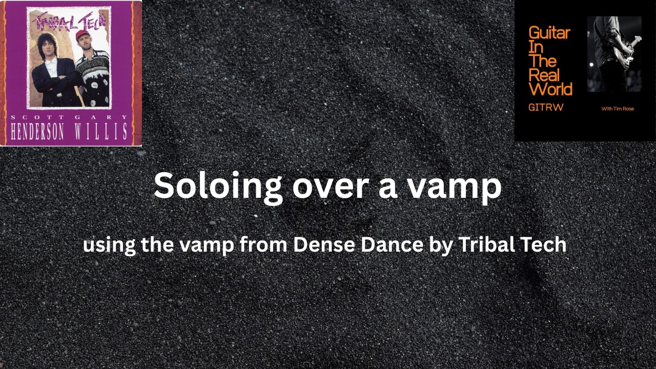 Soloing on a vamp. Motivic development and phrasing.