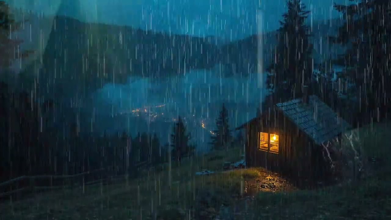 Rainfall Sounds for Stress Relief and Meditation | Peaceful Rain ASMR Sleep Ambience
