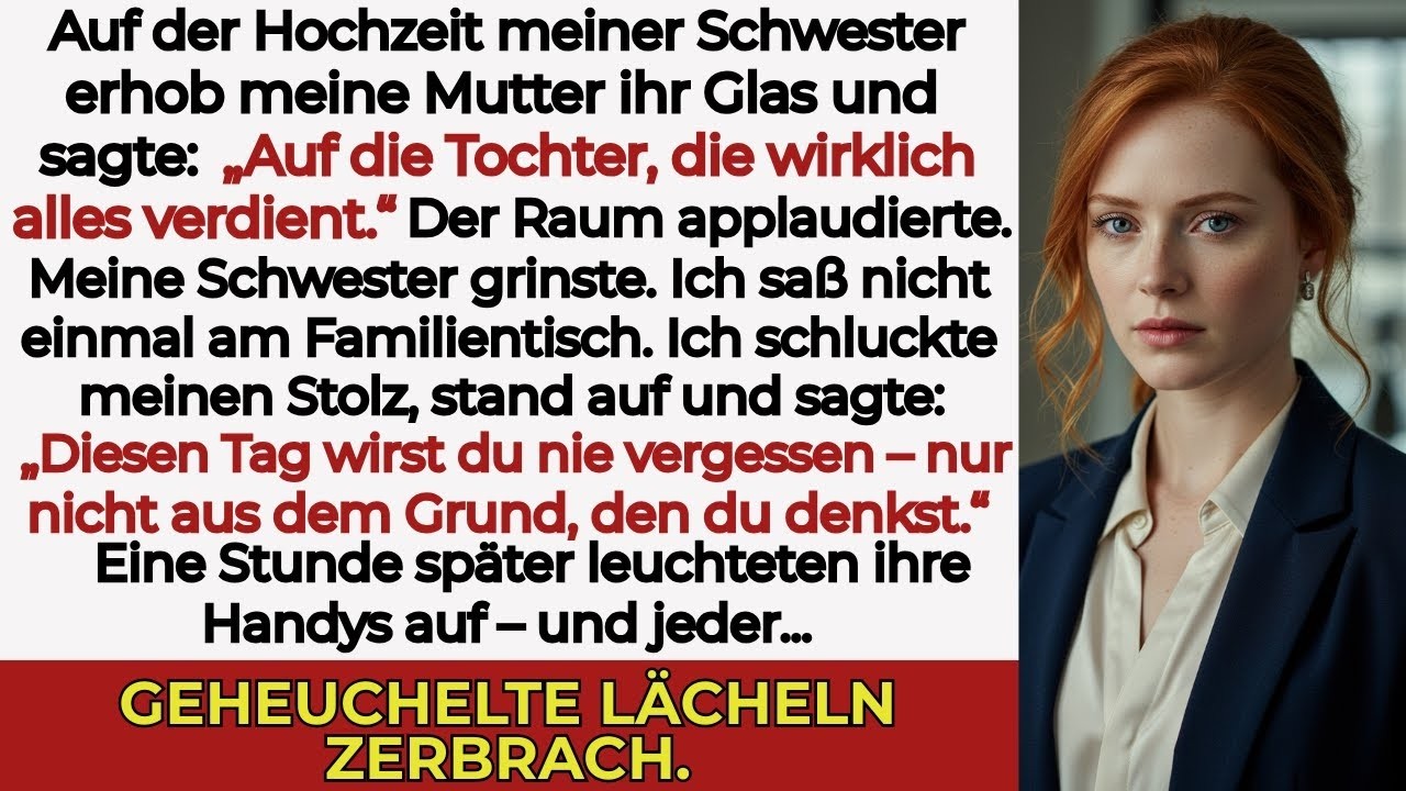 „Bei der Hochzeit meiner Schwester sagte meine Mutter： ‚Auf die Tochter, die wir verdient haben…