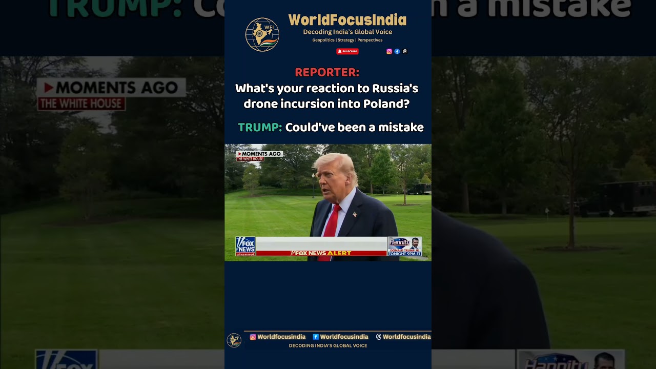 Trump Downplays Russian Drone Incursion into Poland | The Controversial Reaction Sparked Debate