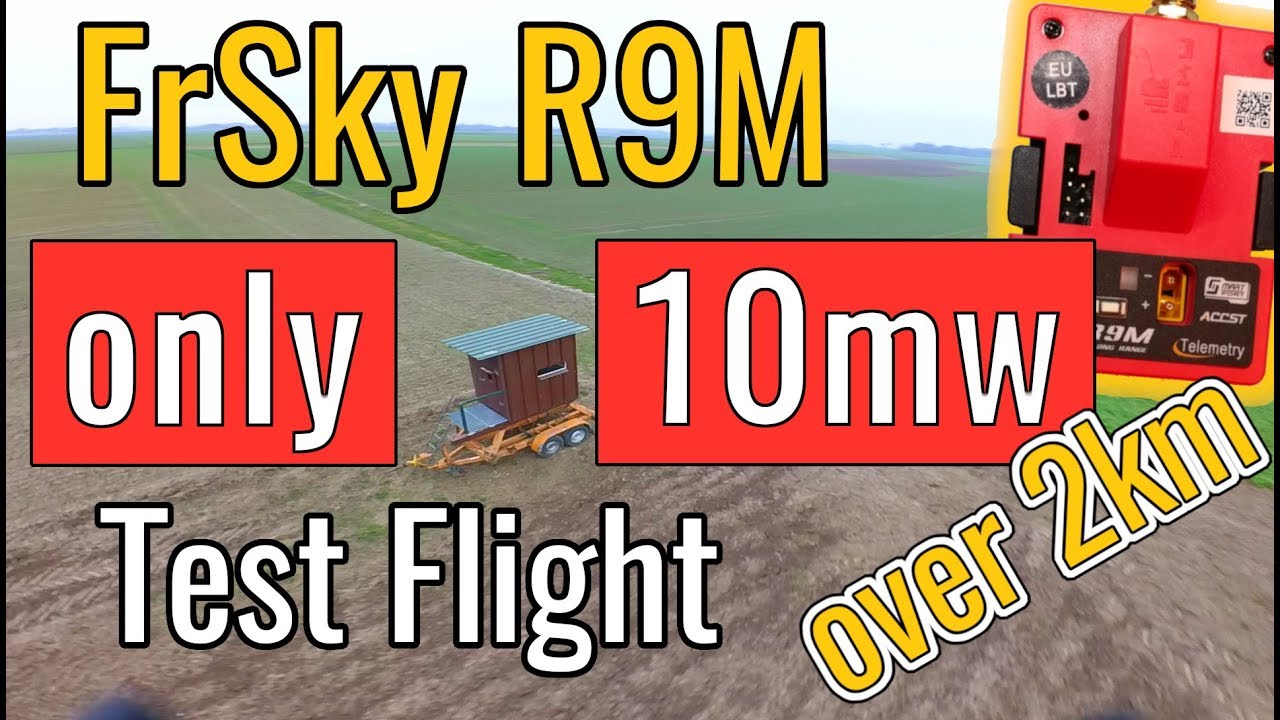 FrSky R9M - ONLY 10mw Output Power - Range Test - Flex Firmware 868MHz EU - NO FAILSAFE