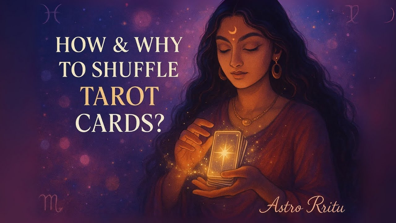 How & Why to Shuffle Tarot Cards Properly? 🤍 | By Astro Rritu