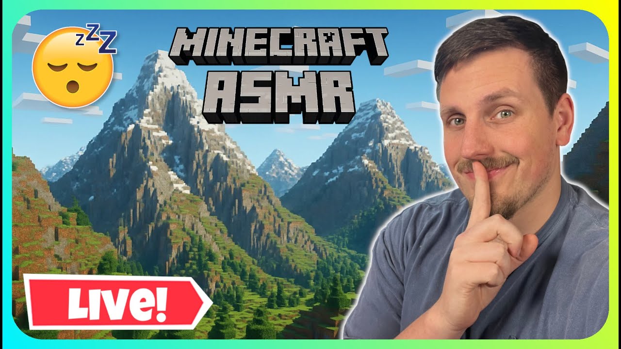 (ASMR Live) Relaxing Minecraft Building To Help You SLEEP! (Controller Sounds)