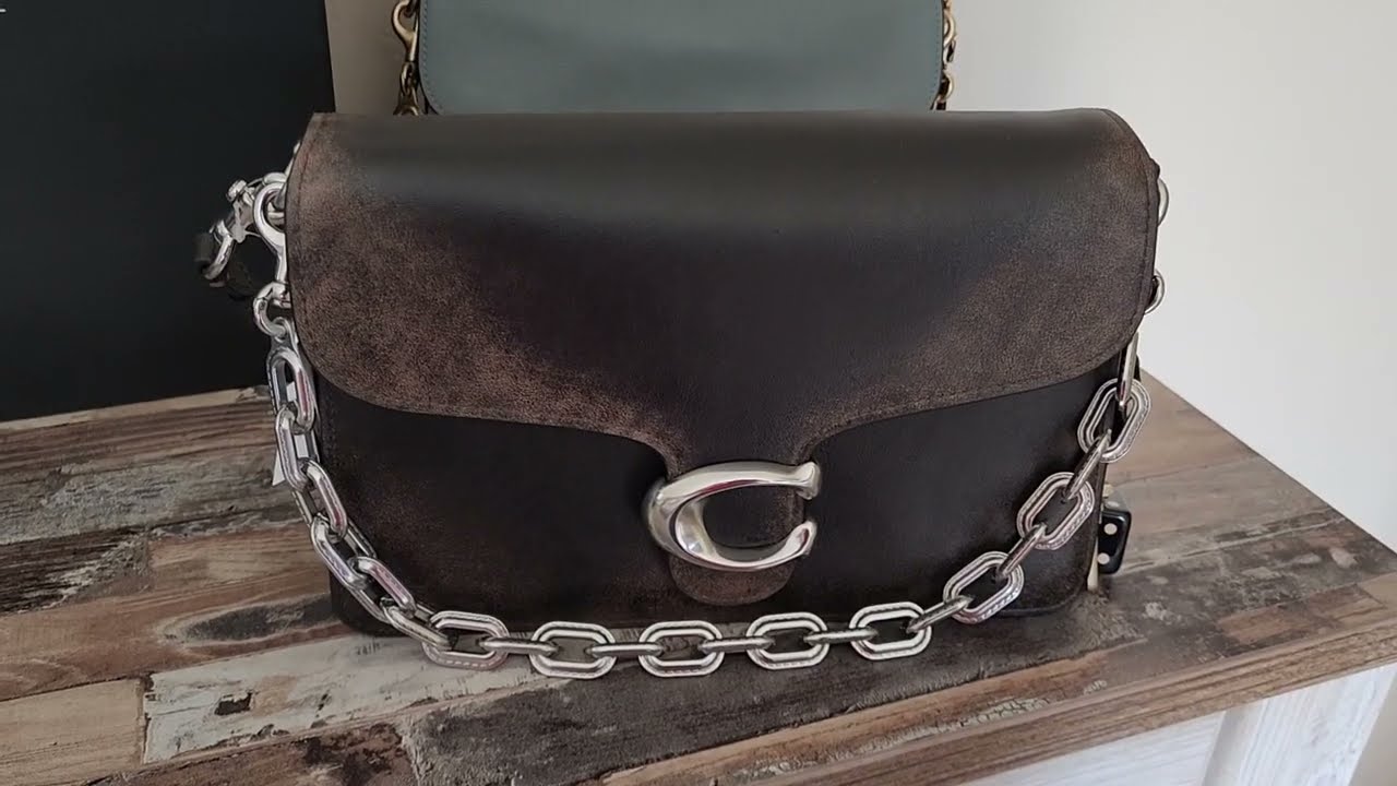 Coach Loved Leather Chain Tabby - уникальная состаренная сумка Coach!