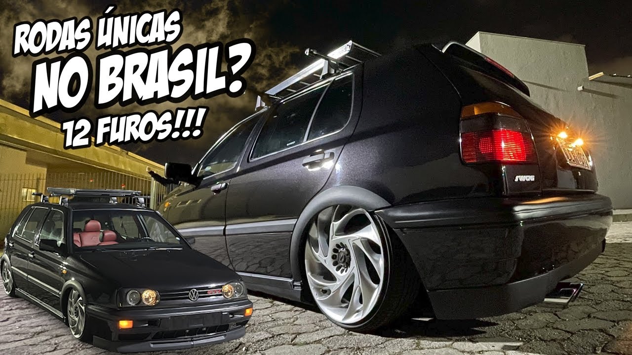 GOLF CARACTERIZADO GTI COM RODAS 12 FUROS VINDAS DE NAVIO QUE ESTAVAM EM UM CÍVIC- CANAL 7008FILMS