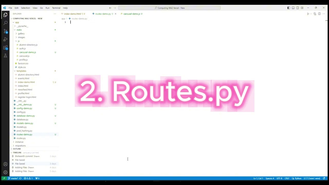 Video 6 -  index and Carousel.js Section Code Walkthrough Part 1