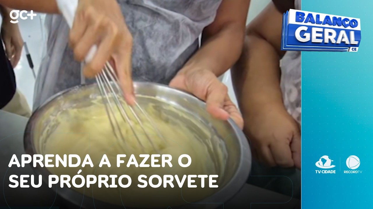 Aprenda a fazer o seu próprio sorvete! Associação em Fortaleza tem curso | Balanço Geral CE