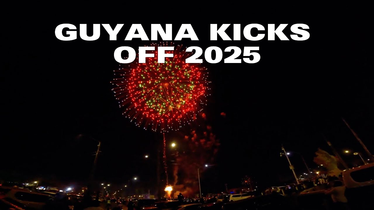 Guyana Kicks off 2025 with Fireworks display #oneguyana