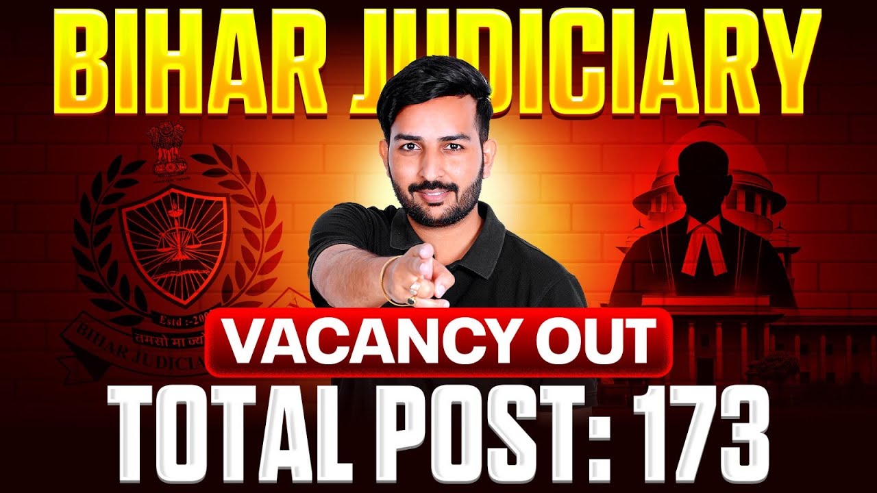 33rd Bihar Judiciary Vacancy Out! Official Notification | Bihar PCS-J Vacancy | Judiciary By PW