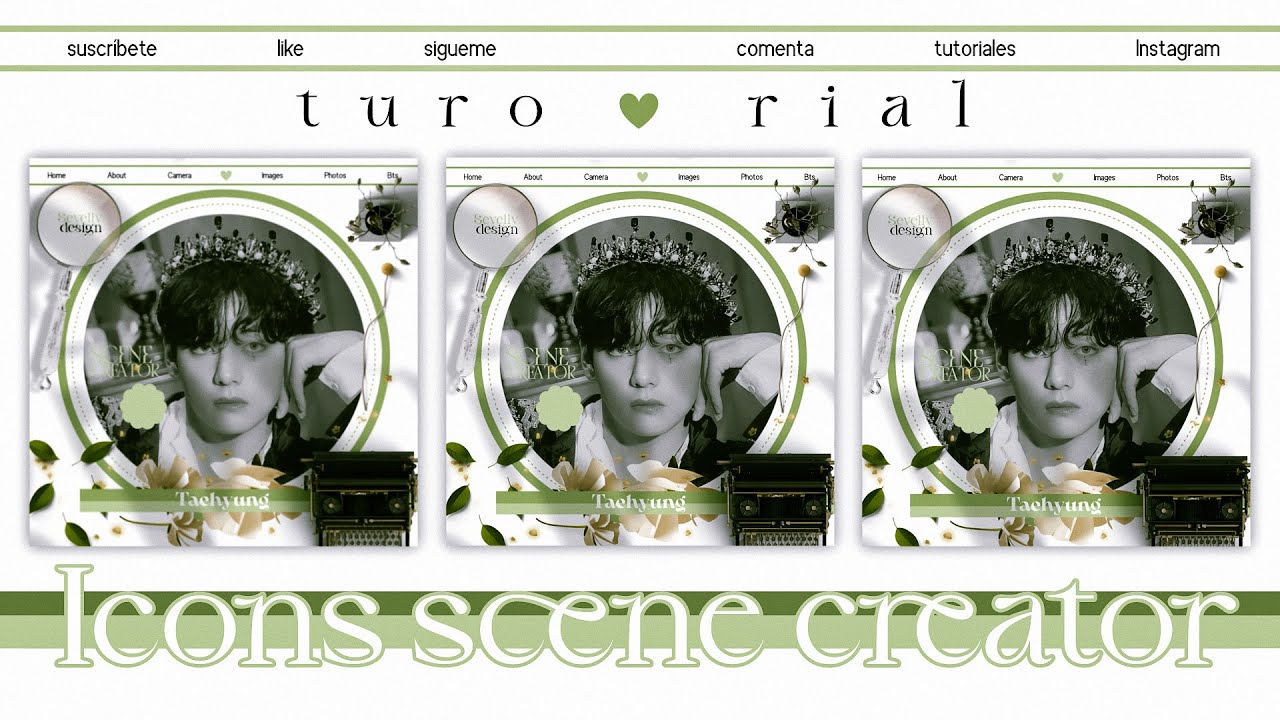 ⊹ . ♡ Tutorial; Icon Scene Sreator | kpop ver ࣪৲ ୭ৎ