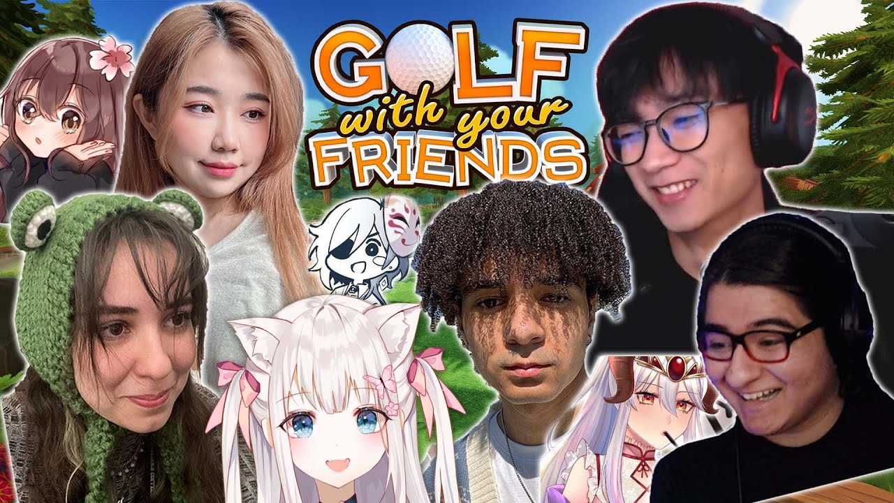 Genshin Streamers play Golf with Friends